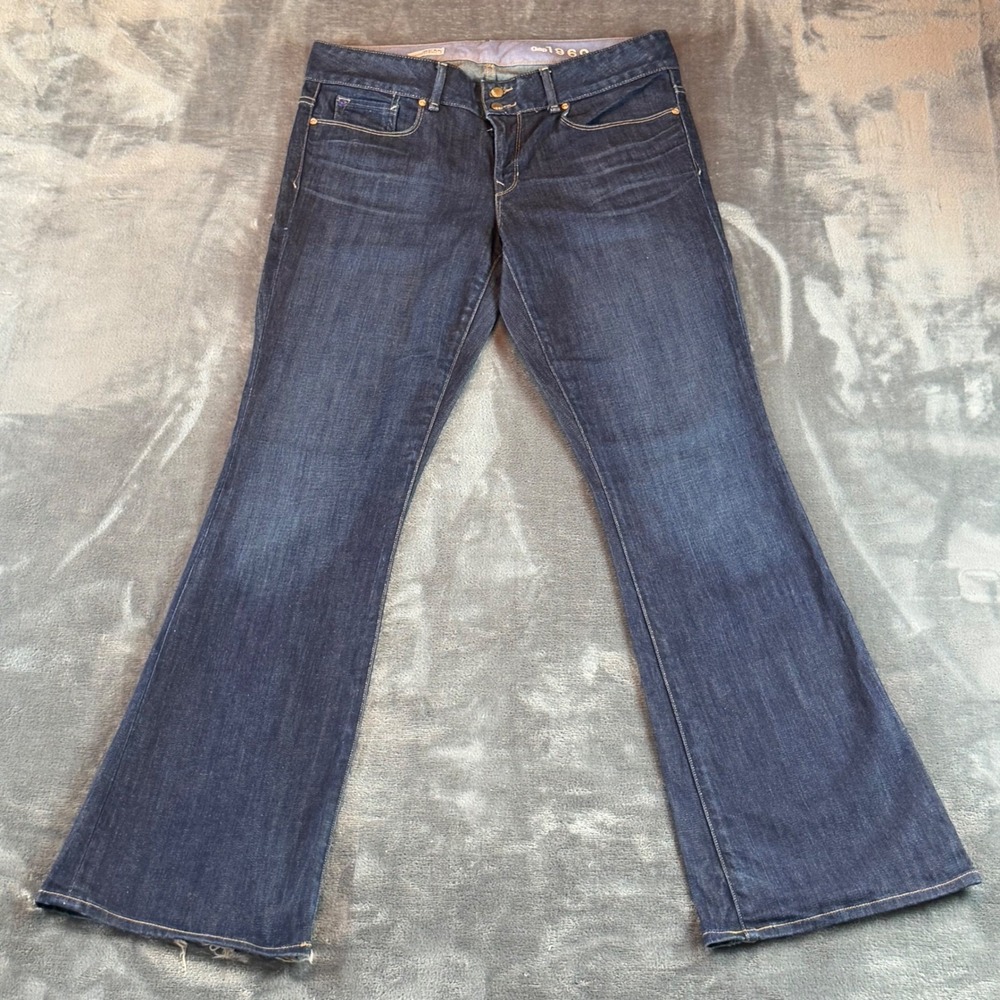 Gap 1969 Perfect Boot Jeans Womens 30/10r Dark Wash Denim Bootcut‎ Mid Rise